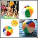 Bola de praia inflável com cores do arco-íris, brinquedo aquático infantil para piscina, ideal para presentear em aniversários, Ano Novo, Natal e Halloween. Bola educativa.