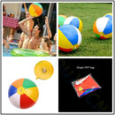 Bola de praia inflável com cores do arco-íris, brinquedo aquático infantil para piscina, ideal para presentear em aniversários, Ano Novo, Natal e Halloween. Bola educativa.