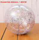 Bola de praia inflável com cores do arco-íris, brinquedo aquático infantil para piscina, ideal para presentear em aniversários, Ano Novo, Natal e Halloween. Bola educativa.