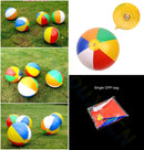 Bola de praia inflável com cores do arco-íris, brinquedo aquático infantil para piscina, ideal para presentear em aniversários, Ano Novo, Natal e Halloween. Bola educativa.
