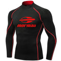 Rash Guard camiseta de natação masculina para praia com proteção UV, estilo maiô, ideal para surfe e mergulho. Manga longa.