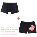 Calção de banho masculino com estampas da moda, secagem rápida, estilo boxer, com cordão, roupa íntima para banho infantil.