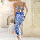 Maiô feminino sexy com saída de praia, tendência em moda praia.