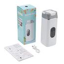 Liquidificador Elétrico Portátil com 6 Lâminas e Capacidade para 2 Copos, Ideal para Viagens, Recarregável via USB, Perfeito para Sucos de Frutas Frescas e Smoothies.