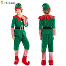 Fantasias de elfo de Natal 2025, conjuntos de fantasia de Papai Noel, elfos verdes, cosplay de Halloween