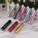 Conjunto de 5 frascos de perfume com spray de 5ml, recarregáveis, atomizadores, mini recipientes cosméticos vazios para viagem.