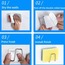 Suporte para esponjas de pia de aço inoxidável, auto-adesivo, escorredor de louça, ganchos de parede para utensílios de cozinha, organizador de armazenamento.