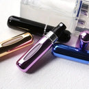 Conjunto de 5 frascos de perfume com spray de 5ml, recarregáveis, atomizadores, mini recipientes cosméticos vazios para viagem.