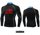 Rash Guard camiseta de natação masculina para praia com proteção UV, estilo maiô, ideal para surfe e mergulho. Manga longa.