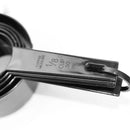 Conjunto de 5/10 peças de utensílios de medição para cozinha: colheres medidoras, colheres de chá, colheres de açúcar, xícaras medidoras para farinha e outros itens de confeitaria.