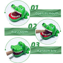 Brinquedo de dentes de crocodilo para crianças: mordidas de crocodilo nos dedos, treinamento de reação, jogo da sorte, brinquedo antiestresse.