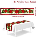 Caminho de mesa natalino, decoração de mesa de Natal para casa, toalha de mesa de Natal 2024, enfeite de Natal, presente de Ano Novo 2025