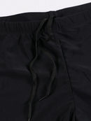 Calção de banho masculino com estampas da moda, secagem rápida, estilo boxer, com cordão, roupa íntima para banho infantil.