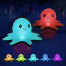 Lâmpadas solares para flutuação na água em formato de polvo, bolas infláveis brilhantes com cores que mudam, para piscina, lago, luminária suspensa, iluminação externa.