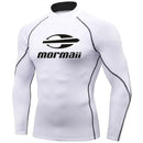 Rash Guard camiseta de natação masculina para praia com proteção UV, estilo maiô, ideal para surfe e mergulho. Manga longa.