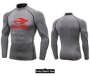 Rash Guard camiseta de natação masculina para praia com proteção UV, estilo maiô, ideal para surfe e mergulho. Manga longa.