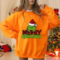 Novo Moletom Feminino GRINCHMAS MERRY para Uso Externo, Manga Longa, Roupa Natalina, Suéter Pulôver Feminino