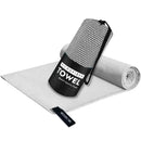 Toalha de microfibra à prova de areia, de secagem rápida, leve e portátil, essencial para natação, ioga, academia, praia e viagens.