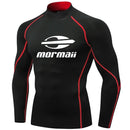 Rash Guard camiseta de natação masculina para praia com proteção UV, estilo maiô, ideal para surfe e mergulho. Manga longa.