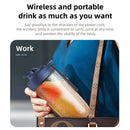 Liquidificador Elétrico Portátil com 6 Lâminas e Capacidade para 2 Copos, Ideal para Viagens, Recarregável via USB, Perfeito para Sucos de Frutas Frescas e Smoothies.