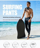 Calção de banho masculino XJY Long Nine Parts, preto, de secagem rápida, ideal para mergulho, praia, snorkeling e mergulho em geral, tamanho grande, com proteção solar.