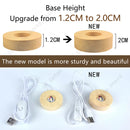 Luminária de mesa de cabeceira exclusiva em formato de bola de cristal 3D, com LED, que brilha no escuro, representando a galáxia, Saturno, planetas e Lua. Ideal para presente de aniversário infantil. 5 cm