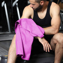 Toalha de microfibra à prova de areia, de secagem rápida, leve e portátil, essencial para natação, ioga, academia, praia e viagens.