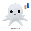 Lâmpadas solares para flutuação na água em formato de polvo, bolas infláveis brilhantes com cores que mudam, para piscina, lago, luminária suspensa, iluminação externa.