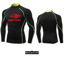 Rash Guard camiseta de natação masculina para praia com proteção UV, estilo maiô, ideal para surfe e mergulho. Manga longa.