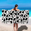 Toalha de praia grande com estampa de capivara, golfinho, polvo e outros (1 unidade). Secagem rápida e absorção de água. Ideal para natação, férias e camping.