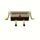 1 escorredor de esponja de desenho animado - Organizador de plástico para pendurar no chuveiro, para banheiro, cozinha e acessórios de bar de café.