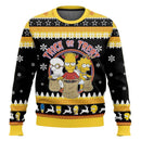 Homer Bush Meme Os Simpsons Suéter de Natal 2025 Nova Moda Moletom Masculino Pulôver Primavera Outono Moletom Feminino Masculino