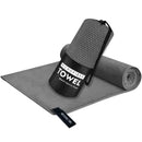 Toalha de microfibra à prova de areia, de secagem rápida, leve e portátil, essencial para natação, ioga, academia, praia e viagens.