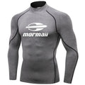Rash Guard camiseta de natação masculina para praia com proteção UV, estilo maiô, ideal para surfe e mergulho. Manga longa.