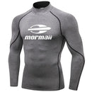 Rash Guard camiseta de natação masculina para praia com proteção UV, estilo maiô, ideal para surfe e mergulho. Manga longa.