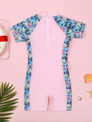 Maiô infantil feminino novo, com proteção UV, manga comprida, ideal para meninas de 2 a 12 anos.