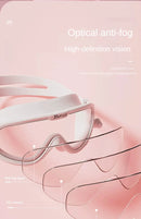 Óculos de natação HD antiembaçantes com protetores auriculares, à prova de vazamentos, ajustáveis, de silicone de alta qualidade, para adultos, homens e mulheres.