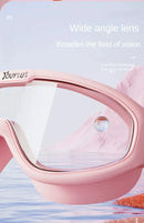 Óculos de natação HD antiembaçantes com protetores auriculares, à prova de vazamentos, ajustáveis, de silicone de alta qualidade, para adultos, homens e mulheres.