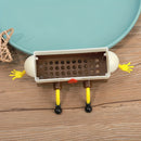 1 escorredor de esponja de desenho animado - Organizador de plástico para pendurar no chuveiro, para banheiro, cozinha e acessórios de bar de café.