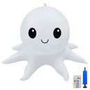 Lâmpadas solares para flutuação na água em formato de polvo, bolas infláveis brilhantes com cores que mudam, para piscina, lago, luminária suspensa, iluminação externa.