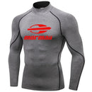 Rash Guard camiseta de natação masculina para praia com proteção UV, estilo maiô, ideal para surfe e mergulho. Manga longa.