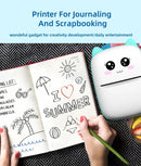 Impressora térmica portátil mini para impressão de fotos de gatos, impressora térmica de bolso para etiquetas de 58 mm, impressão sem fio Bluetooth, compatível com Android e iOS.