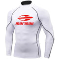 Rash Guard camiseta de natação masculina para praia com proteção UV, estilo maiô, ideal para surfe e mergulho. Manga longa.