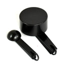 Conjunto de 5/10 peças de utensílios de medição para cozinha: colheres medidoras, colheres de chá, colheres de açúcar, xícaras medidoras para farinha e outros itens de confeitaria.