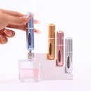 Conjunto de 5 frascos de perfume com spray de 5ml, recarregáveis, atomizadores, mini recipientes cosméticos vazios para viagem.