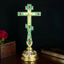 Nova Cruz Ortodoxa 2026 Decoração de Igreja Religiosa Pendurada na Parede Bênção Ortodoxa Cruz Peitoral cruces colgante Caixa Presente