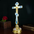 Nova Cruz Ortodoxa 2026 Decoração de Igreja Religiosa Pendurada na Parede Bênção Ortodoxa Cruz Peitoral cruces colgante Caixa Presente