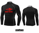 Rash Guard camiseta de natação masculina para praia com proteção UV, estilo maiô, ideal para surfe e mergulho. Manga longa.