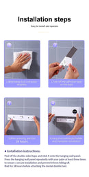 Esterilizador de escova de dentes elétrico UV com carregamento USB, suporte de parede para escova de dentes de banheiro com visor digital.