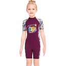 Maiô infantil feminino novo, com proteção UV, manga comprida, ideal para meninas de 2 a 12 anos.